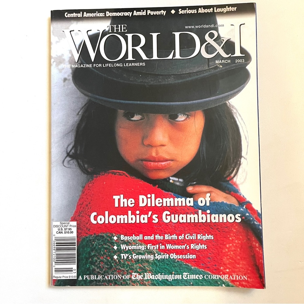 World & March 2003. New. Washington Times Publication.